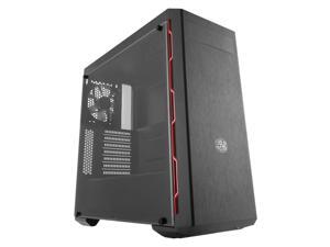 Cooler Master MasterBox MB600L ATX Mid-Tower with Sleek Brushed Design, Red Side Trim, Acrylic Side Panel Cooler Master MasterBox MB600L ATX Mid-Tower with Sleek Brushed Design, Red Side Trim, Acrylic Side Panel