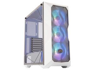 Cooler Master MasterBox TD500 Mesh White Airflow ATX Mid-Tower with Polygonal Mesh Front Panel, Crystalline Tempered Glass, E-ATX up to 10.5", Three 120mm ARGB Fans & ARGB Lighting System Cooler Master MasterBox TD500 Mesh White Airflow ATX Mid-Tower with Polygonal Mesh Front Panel, Crystalline Tempered Glass, E-ATX up to 10.5", Three 120mm ARGB Fans & ARGB Lighting System