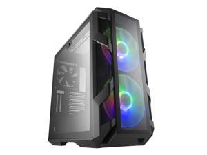 Cooler Master MasterCase H500M ARGB Airflow ATX Mid-Tower with Quad Tempered Glass Panels, Dual 200mm ARGB Fans, Type-C I/O Panel, Vertical GPU Slots & ARGB Lighting System Cooler Master MasterCase H500M ARGB Airflow ATX Mid-Tower with Quad Tempered Glass Panels, Dual 200mm ARGB Fans, Type-C I/O Panel, Vertical GPU Slots & ARGB Lighting System