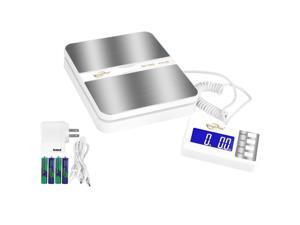 Weighmax 130Lb x0.1OZ Extended Display Digital Shipping Postal Scale, White Weighmax 130Lb x0.1OZ Extended Display Digital Shipping Postal Scale, White
