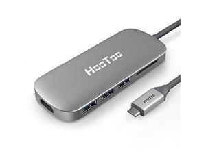 HooToo USB C Hub, 6-in-1 Premium USB C Adapter with Type C Charging Port, 4K HDMI, Card Reader, 3 x USB 3.0 Ports for MacBook/Pro/Air(2018), Chromebook, and More USB C Devices HooToo USB C Hub, 6-in-1 Premium USB C Adapter with Type C Charging Port, 4K HDMI, Card Reader, 3 x USB 3.0 Ports for MacBook/Pro/Air(2018), Chromebook, and More USB C Devices