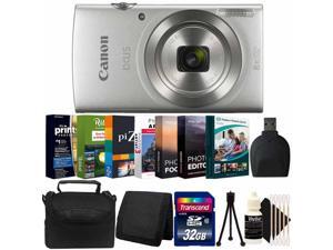 Canon Ixus 185 Digital Camera Silver with Photo Editing Software Kit Canon Ixus 185 Digital Camera Silver with Photo Editing Software Kit