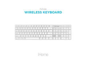iHome Full Size Wireless Keyboard - Compatible with Apple iOS or Windows - Sleek Mac and iMac Style Design - Desktop PC or Laptop iHome Full Size Wireless Keyboard - Compatible with Apple iOS or Windows - Sleek Mac and iMac Style Design - Desktop PC or Laptop