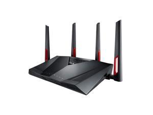 ASUS Dual-Band Gigabit WiFi Gaming Router (AC3100) with MU-MIMO, supporting AiProtection network security by Trend Micro, AiMesh for Mesh WiFi system, and WTFast game Accelerator (RT-AC88U),Black ASUS Dual-Band Gigabit WiFi Gaming Router (AC3100) with MU-MIMO, supporting AiProtection network security by Trend Micro, AiMesh for Mesh WiFi system, and WTFast game Accelerator (RT-AC88U),Black