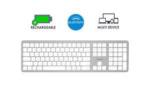 Macally Bluetooth Wireless Keyboard for Mac, iMac, Apple Mac Pro, Mac Mini, MacBook Pro/Air Laptop - Rechargeable Slim Full-Size Mac Wireless Keyboard (BTWKEYMB) Macally Bluetooth Wireless Keyboard for Mac, iMac, Apple Mac Pro, Mac Mini, MacBook Pro/Air Laptop - Rechargeable Slim Full-Size Mac Wireless Keyboard (BTWKEYMB)