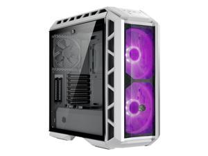Cooler Master MCM-H500P-WGNN-S00 MasterCase Mesh White ATX Mid-Tower w/ Front Mesh Ventilation, 2x 200mm RGB Fans, Tempered Glass Side Panel And 2x Vertical GPU Card PCI Slots
