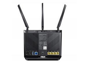 Asus AC1900 Dual Band Gigabit WiFi Router with MU-Mimo, Aimesh for Mesh WIFI System, Aiprotection Network Security Powered by Trend Micro, Adaptive Qos and Parental Control (RT-AC68U),Black Asus AC1900 Dual Band Gigabit WiFi Router with MU-Mimo, Aimesh for Mesh WIFI System, Aiprotection Network Security Powered by Trend Micro, Adaptive Qos and Parental Control (RT-AC68U),Black