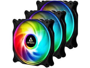 Antec 120mm RGB Case Fan, RGB High Performance PC Fan, 4-pin RGB, F12 Series, 3 Packs