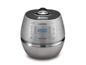 Cuckoo Electric Induction Heating Rice Pressure Cooker 10 Cup Full Stainless Steel Interior with Non-Stick Coating-3-Language Voice Navigation and LED Screen with Touch Selection Menu, Metallic Cuckoo Electric Induction Heating Rice Pressure Cooker 10 Cup Full Stainless Steel Interior with Non-Stick Coating-3-Language Voice Navigation and LED Screen with Touch Selection Menu, Metallic