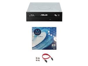 Asus 16X BW-16D1HT Internal Blu-ray Burner Drive Bundle with 1 Pack M-DISC BD, Cable Accessories and Mounting Screws (Supports BDXL and M-Disc, Retail Box) Asus 16X BW-16D1HT Internal Blu-ray Burner Drive Bundle with 1 Pack M-DISC BD, Cable Accessories and Mounting Screws (Supports BDXL and M-Disc, Retail Box)