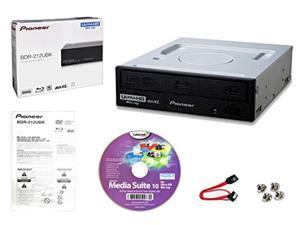 Pioneer BDR-212UBK Internal 16x Blu-ray Writer Drive Bundle with Cyberlink Burning Software, SATA Cable and Mounting Screws - Burns CD DVD BD DL BDXL Discs Pioneer BDR-212UBK Internal 16x Blu-ray Writer Drive Bundle with Cyberlink Burning Software, SATA Cable and Mounting Screws - Burns CD DVD BD DL BDXL Discs