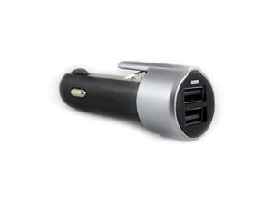 RapidX RXXSCASIL Xscape Dual USB Car Charger with Safety Hammer andSeatbelt Cutter Black Silver RapidX RXXSCASIL Xscape Dual USB Car Charger with Safety Hammer andSeatbelt Cutter Black Silver
