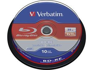 Verbatim BD-RE 25GB 2X with Branded Surface - 10pk Spindle Verbatim BD-RE 25GB 2X with Branded Surface - 10pk Spindle