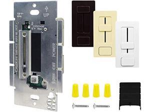 HitLights LED Driver and Dimmer Switch Single Integrated Unit, EZDim 120V AC  12 V DC 60Watt Wall Dimmer Switch with Most Solid Color 12V DC Tape Lights
