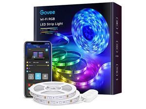 Govee Smart LED Strip Lights, 32.8ft WiFi LED Light Strip Work with Alexa and Google Assistant, 16 Million Colors with App Control and Music Sync LED Lights for Bedroom, Kitchen, 2 Rolls of 16.4ft
