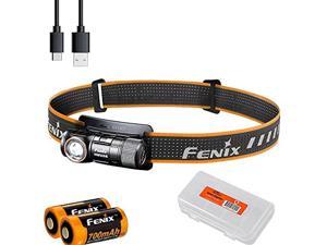 Fenix HM50R v2.0 Headlamp Bundle with Extra Backup Battery, 700 Lumen USB-C Rechargeable Lightweight with Red Light and Lumentac Battery Organizer