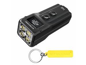 Nitecore T4K 4000 Lumen LED USB-C Rechargeable EDC Keychain Flashlight with NITECORE Tag