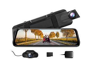 Upgraded 11Mirror Dash Cam Rear View Mirror Camera Front and Rear Dual Lens Dash Cam Mirror 1080P with Waterproof Backup Camera with 32.8ft Cable Night Vision Loop Recording G-Sensor Parking Monitor 