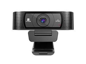 HD Webcam 1080P with Microphone & Cover Slide, Vitade 928A Pro USB Computer Web Camera Video Cam for Streaming Gaming Conferencing Mac Windows PC Laptop Desktop