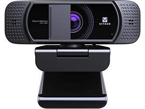 Webcam with Microphone 1080P HD Web Camera, Vitade 672 USB Desktop Web Cam Facecam Video Cam for Streaming Gaming Conferencing Mac Windows PC Laptop Computer