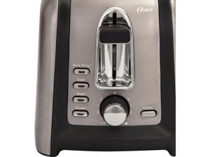 Oster - 4-Slice Extra-Long-Slot Toaster - Stainless Steel/Black Oster - 4-Slice Extra-Long-Slot Toaster - Stainless Steel/Black