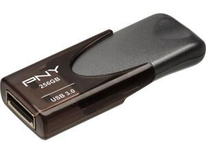 PNY - Elite Turbo Attach® 4 256GB USB 3.0 Type A Flash Drive - Blac