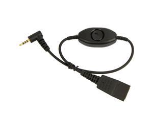 Jabra Quick Disconnect (QD) to 2.5 mm Jack Cord, With Push-To-Talk 8800-00-79
