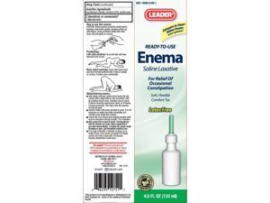 Leader Ready-To-Use Enema Saline Laxative, 4.5oz Leader Ready-To-Use Enema Saline Laxative, 4.5oz
