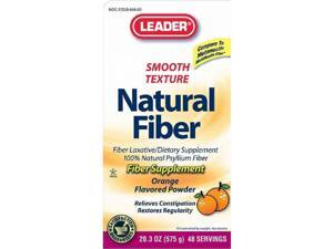 Leader Natural Fiber Supplement Powder, Orange, 20.3oz Leader Natural Fiber Supplement Powder, Orange, 20.3oz