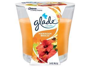 Glade Candle, Hawaiian Breeze, 3.4oz 046500769566F296 Glade Candle, Hawaiian Breeze, 3.4oz 046500769566F296