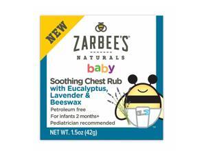 Zarbee's Naturals Baby Soothing Chest Rub, 1.5oz 858438005414S420 Zarbee's Naturals Baby Soothing Chest Rub, 1.5oz 858438005414S420