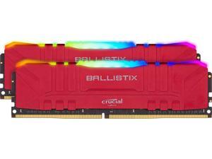 Crucial Ballistix RGB 3200 MHz DDR4 DRAM Desktop Gaming Memory Kit 32GB (16GBx2) CL16 BL2K16G32C16U4RL (RED) Crucial Ballistix RGB 3200 MHz DDR4 DRAM Desktop Gaming Memory Kit 32GB (16GBx2) CL16 BL2K16G32C16U4RL (RED)