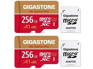 Gigastone 256GB 2-Pack Micro SD Card, Professional 4K Ultra HD, High Speed 4K UHD Gaming, Micro SDXC UHS-I U3 C10 Class 10 Memory Card with Adapter, 5-Year Warranty Gigastone 256GB 2-Pack Micro SD Card, Professional 4K Ultra HD, High Speed 4K UHD Gaming, Micro SDXC UHS-I U3 C10 Class 10 Memory Card with Adapter, 5-Year Warranty