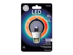 GE Lighting 89987 LED 4.5-watt 300-Lumen Dimmable A15 Ceiling Fan Bulb with Medium Base, Clear, 1-Pack