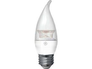 GE Lighting 37942 Dimmable LED 4-watt (40-watt Replacement), 300-Lumen Candle Light Bulb with Medium Base, Daylight, 1-Pack