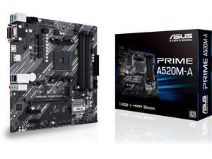 ASUS PRIME A520M-A - Motherboard - micro ATX - Socket AM4 - AMD A520 - USB 3.2 Gen 1 - Gigabit LAN - onboard graphics (C