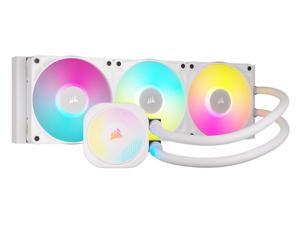 CORSAIR iCUE LINK TITAN 360 RX RGB Liquid CPU Cooler - White - RX120 RGB Fans - Fits Intel  LGA 1851/1700, AMD AM5/AM4 - iCUE LINK System Hub Included