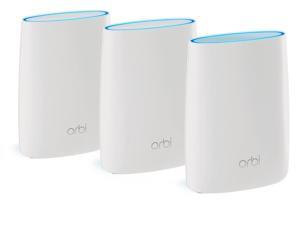 NETGEAR Orbi WiFi System RBK53S - Wi-Fi system (router, 2 extenders) - up to 7,500 sq.ft - mesh - GigE - 802.11a/b/ NETGEAR Orbi WiFi System RBK53S - Wi-Fi system (router, 2 extenders) - up to 7,500 sq.ft - mesh - GigE - 802.11a/b/