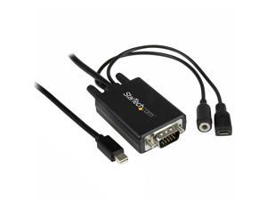 StarTech.com MDP2VGAAMM2M 6 Feet Mini DisplayPort to VGA adapter cable with audio StarTech.com MDP2VGAAMM2M 6 Feet Mini DisplayPort to VGA adapter cable with audio