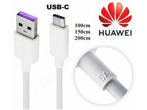 Huawei USB Type-C 5A Fast Charging super Charging Cable for Huawei Mate 10/20/30 Pro P20/30/40 Pro Honor 10 View 10/20 (1pcs)