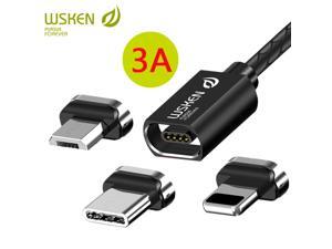 WSKEN X1 Magnetic Cable USB Type-C Cable for iPhone Charger 3A Magnetic Charging Micro USB Cable & USB C Cable Wire for Samsung (1pcs) WSKEN X1 Magnetic Cable USB Type-C Cable for iPhone Charger 3A Magnetic Charging Micro USB Cable & USB C Cable Wire for Samsung (1pcs)