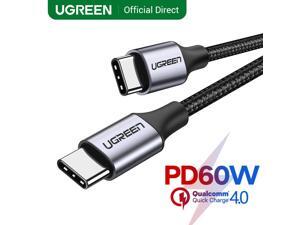 UGREEN USB Type-C to USB C Cable for Samsung S10 S9Plus PD 60W Fast Charge Quick Charge 4.0 USB C Cable for Macbook Pro PD Cable (1pcs) UGREEN USB Type-C to USB C Cable for Samsung S10 S9Plus PD 60W Fast Charge Quick Charge 4.0 USB C Cable for Macbook Pro PD Cable (1pcs)