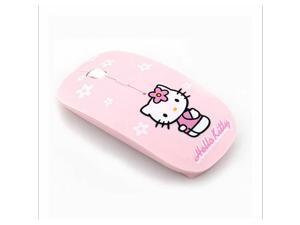 Hello Kitty Wireless Mouse 2.4Ghz USB Computer Mouse Pink Game Mice