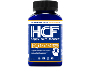 HCF Happy, Calm & Focused | FQ Foundation Extra Strength | 100% No Herbal Stimulants / Inhibitors | Free of 8 Major Allergens | Trusted 10+ Years | Brain Supplement (90 Veggie Capsules) HCF Happy, Calm & Focused | FQ Foundation Extra Strength | 100% No Herbal Stimulants / Inhibitors | Free of 8 Major Allergens | Trusted 10+ Years | Brain Supplement (90 Veggie Capsules)