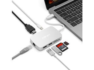 MINIX NEO C-X, USB-C Multiport Adapter with HDMI - Silver  [10/100Mbps Ethernet] (Compatible with Apple MacBook and MacBook Pro). Sold Directly by MINIX Technology Limited.