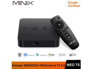 MINIX NEO T5 google certificated TV BOX Amlogic S905X2/ 2G 16G /Chromecast / 4K Ultra HD /Dolby Audio/ Android TV 9.0 Pie Media Hub MINIX NEO T5 google certificated TV BOX Amlogic S905X2/ 2G 16G /Chromecast / 4K Ultra HD /Dolby Audio/ Android TV 9.0 Pie Media Hub
