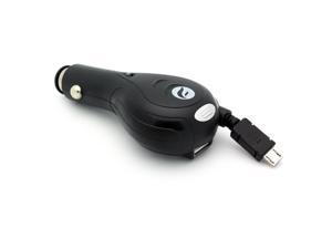 Retractable 3.1Amp Rapid Car Charger Travel DC Socket Power Adapter Micro-USB Black O2L for LG Stylo 3 - Motorola Droid Turbo 2 - Samsung Galaxy J3 J5 J7, Note 3 4 5 Edge, S5 S6 Edge Edge+ S7