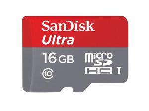 Sandisk Ultra 16GB Micro-SDHC MicroSD Memory Card High Speed Class 10 for Motorola Moto Z Droid Force Droid Z2 Force - Samsung Galaxy J3 J5 J7, Note 3 4 Edge Note8, S5 S7 Edge S8 S8+, S9 S9+