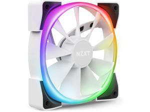 NZXT AER RGB 2 White - 120mm - RGB LED - Fluid Dynamic Bearing - PWM Fan for Hue 2 - Single