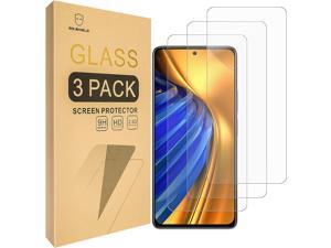 MrShield 3Pack Designed For Xiaomi Poco F4 5G  Redmi K50  Redmi K50 Pro Tempered Glass Japan Glass with 9H Hardness Screen Protector with Lifetime Replacement